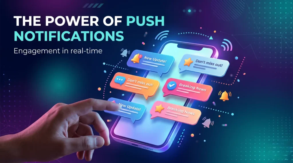 Website push notifications on desktop and mobile devices